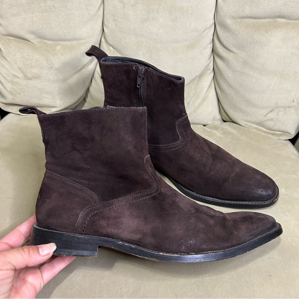 Gordon Rush Chocolate Nubuck Leather Bowery Boot 8